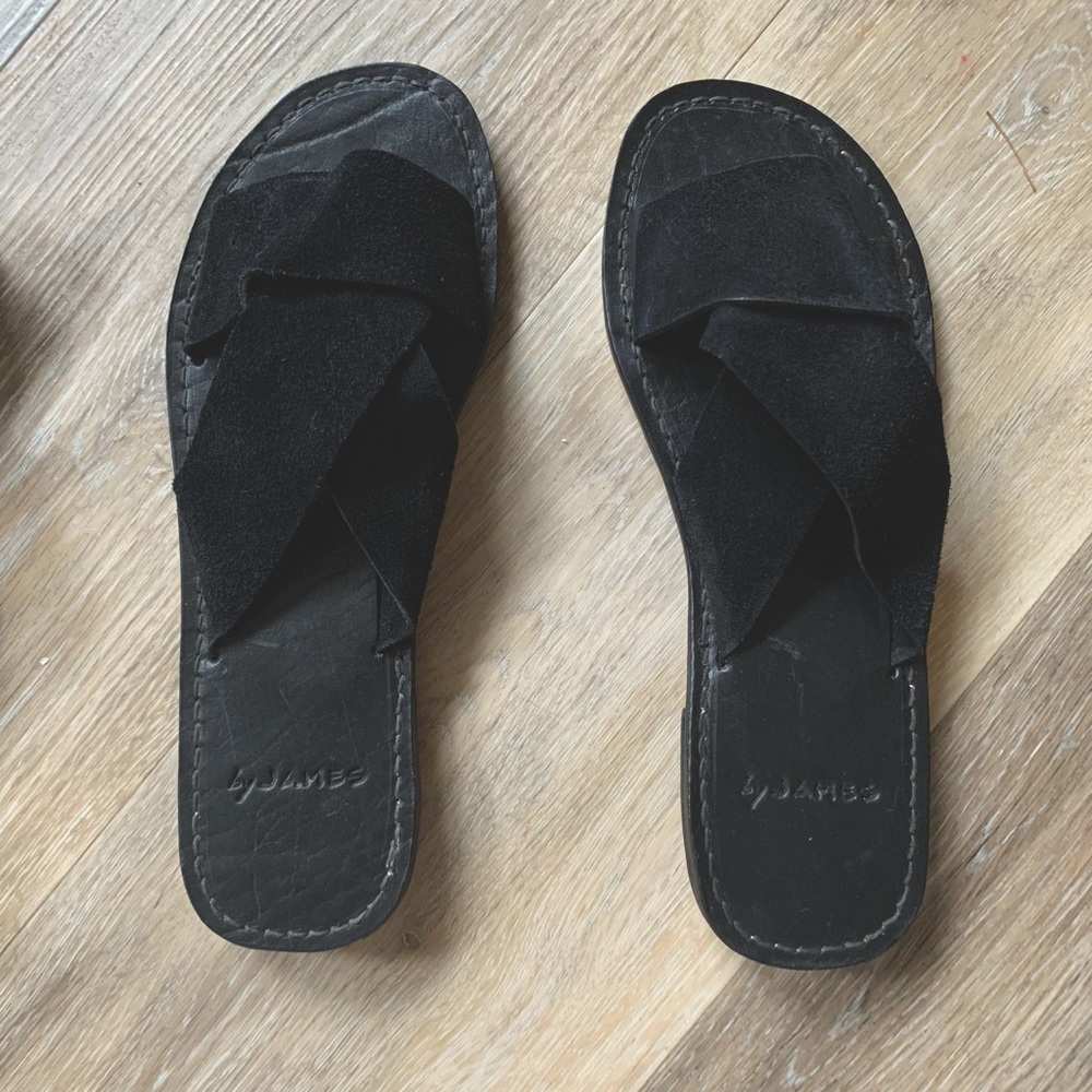 By James leather sandals